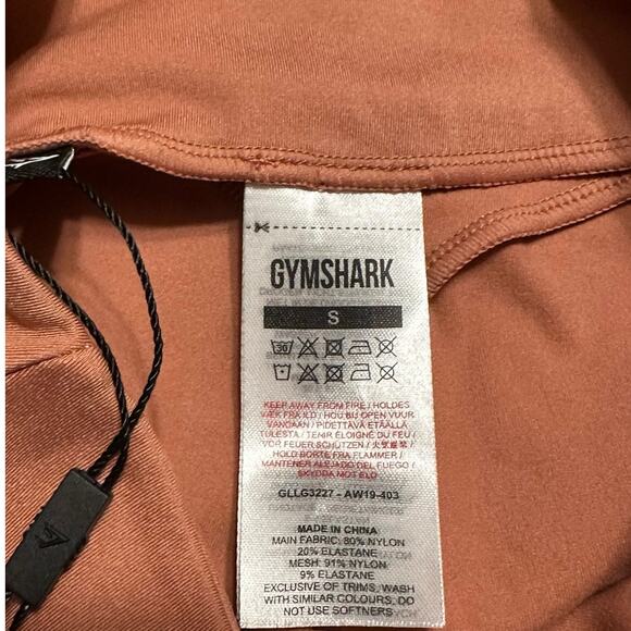 Gymshark Laser Cut Tight Deep Blush Size Small NWT - Picture 5 of 7